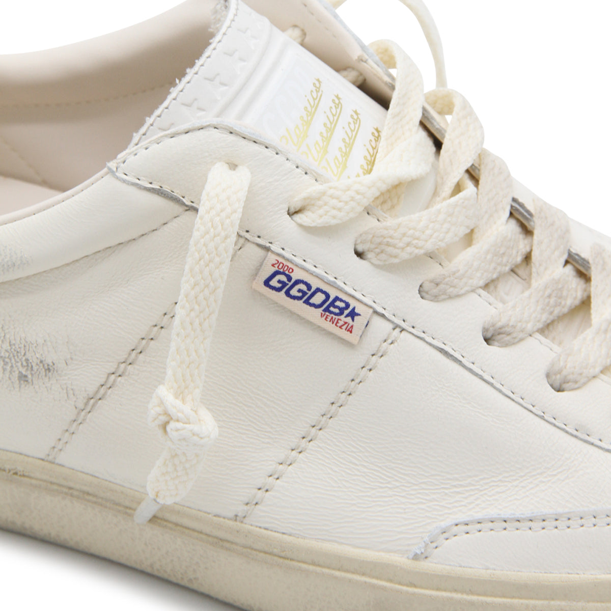 WHITE LEATHER SOUL-STAR SNEAKERS