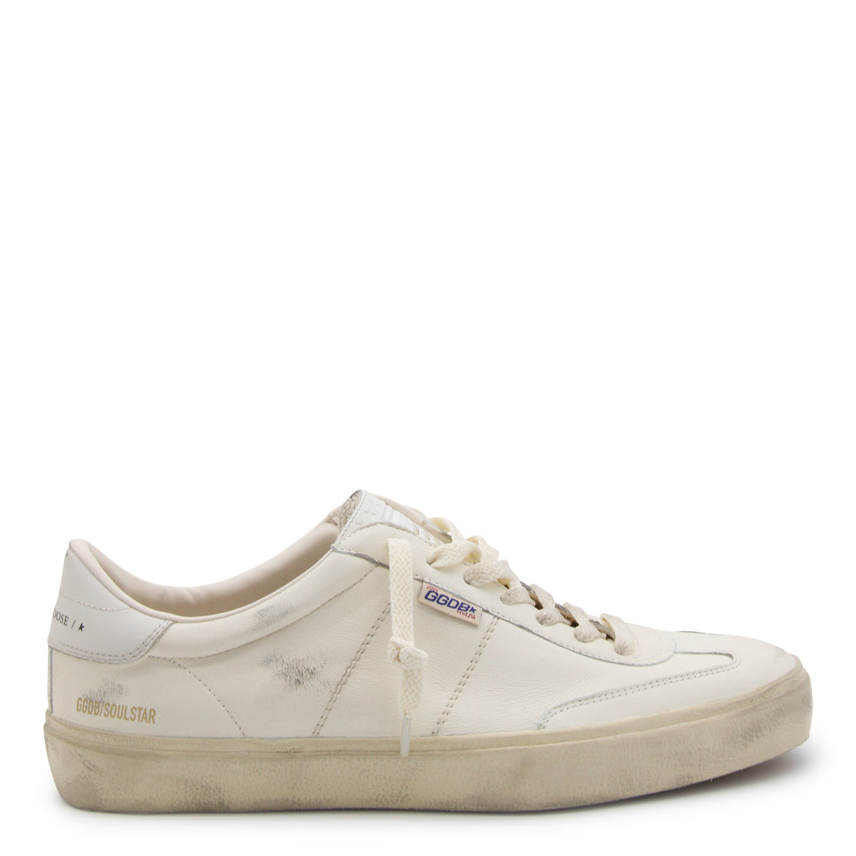 WHITE LEATHER SOUL-STAR SNEAKERS