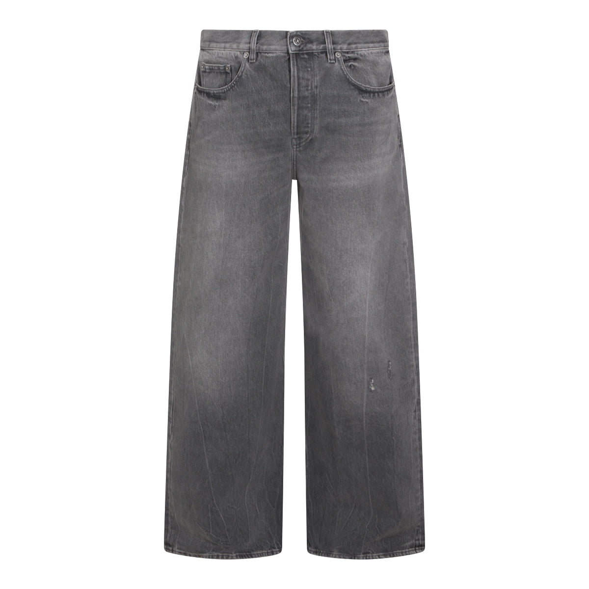 GREY COTTON DENIM JEANS
