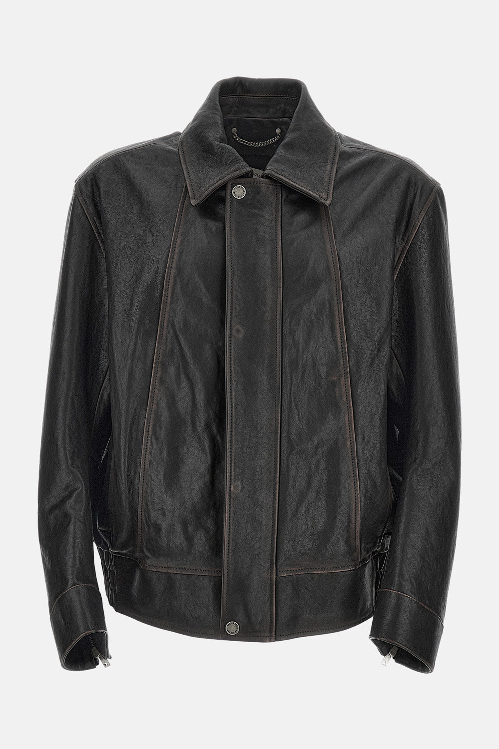 BOMBER JACKET NAPPA LEATHER