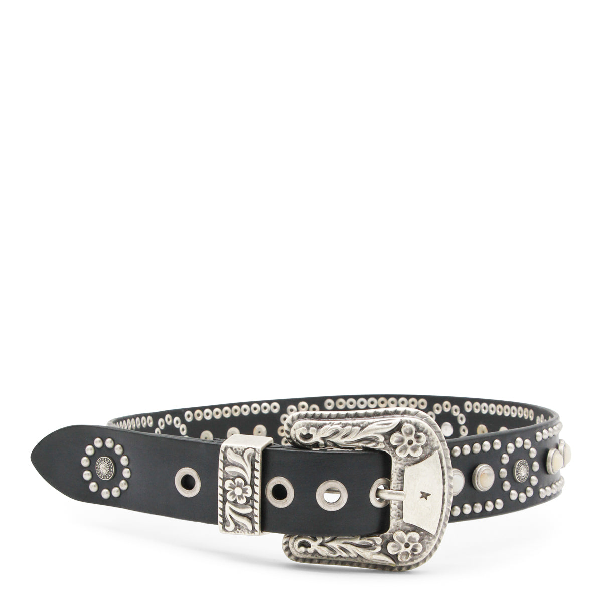 BLACK LEATHER BELT