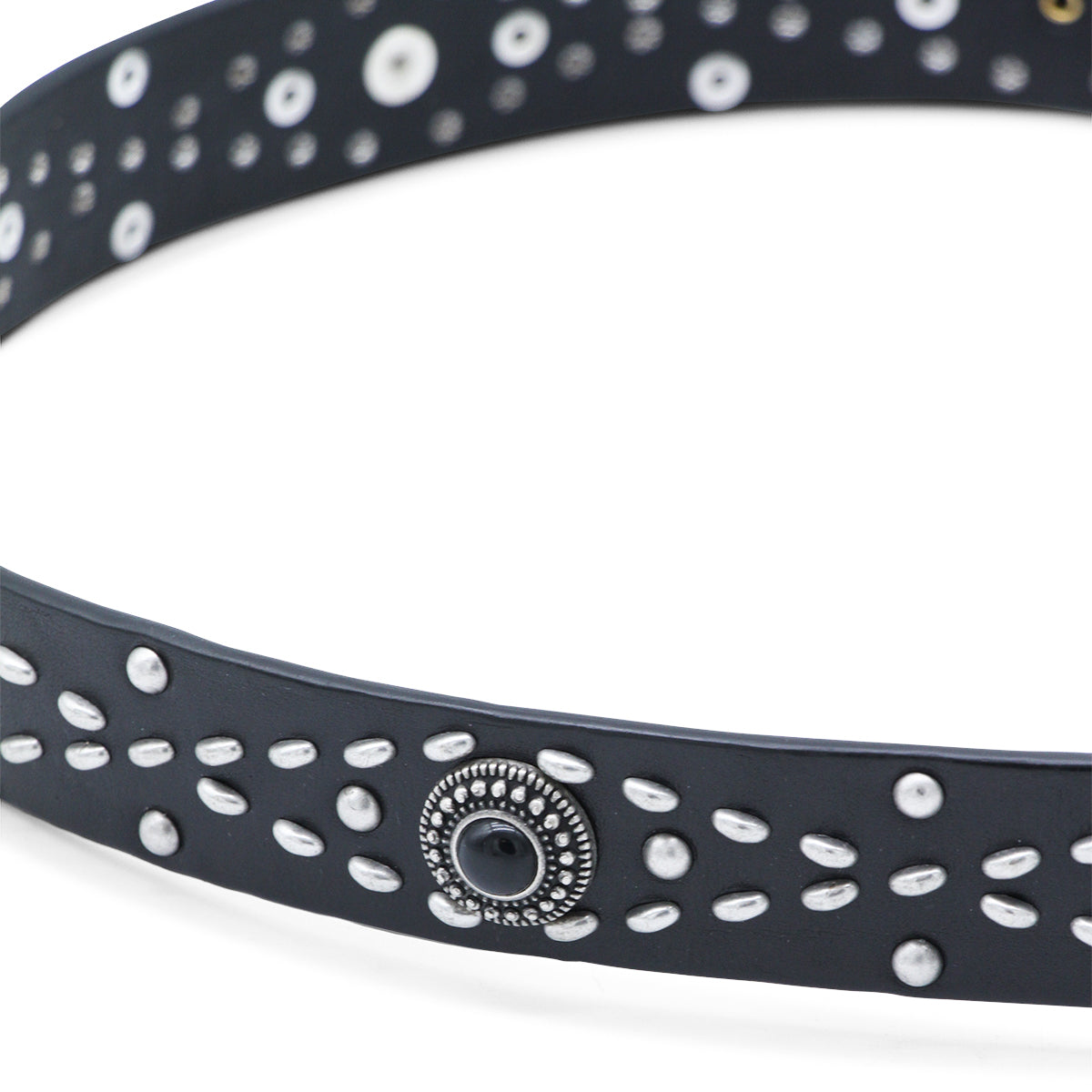 BLACK LEATHER BELT