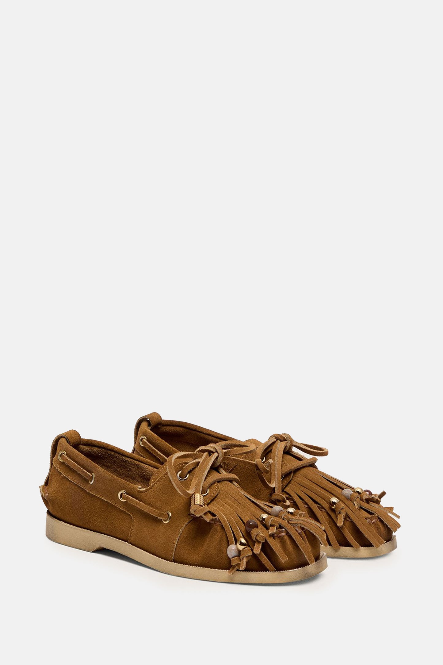 BOAT LOAFERS WITH FRINGES
