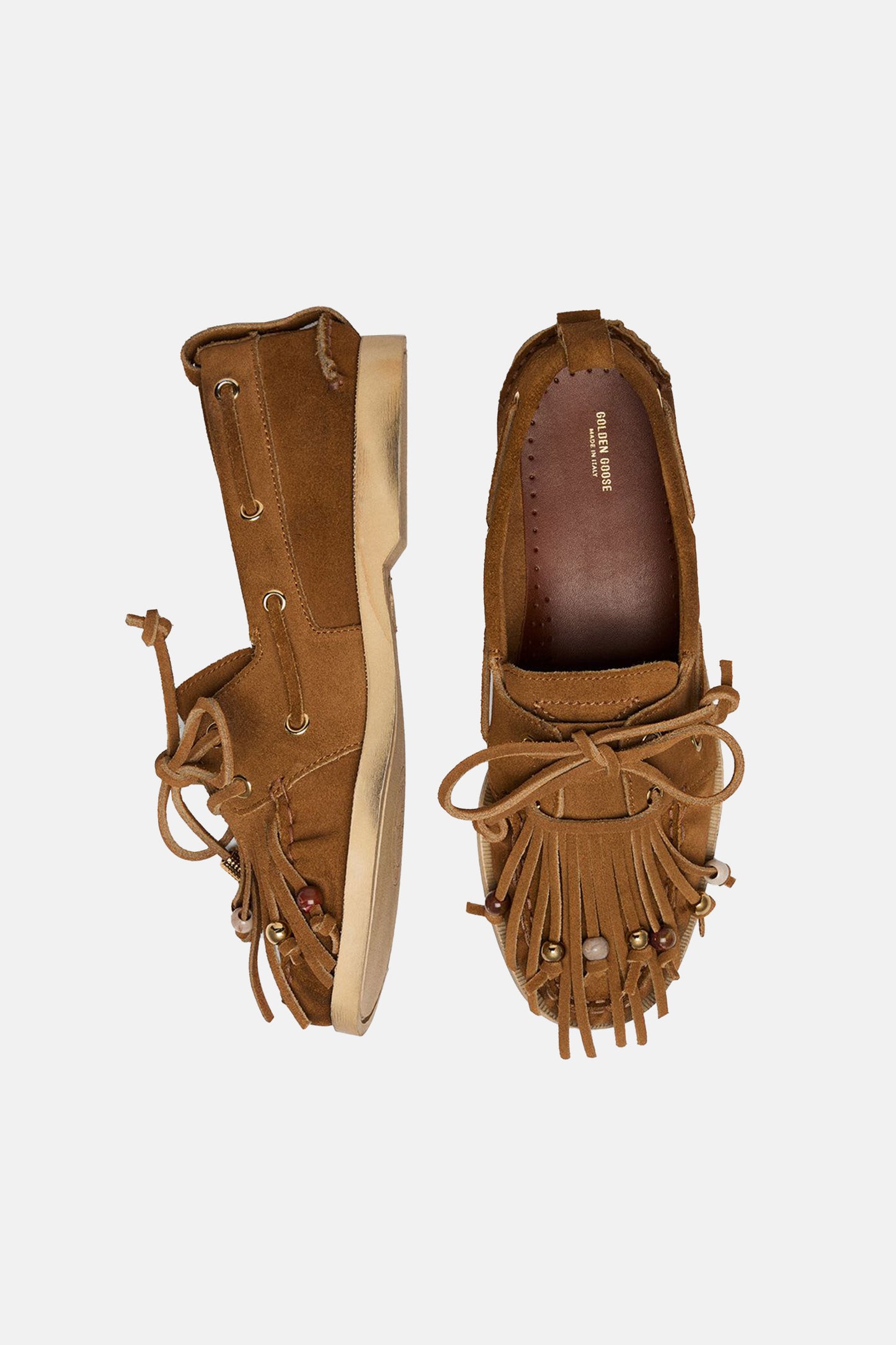 BOAT LOAFERS WITH FRINGES