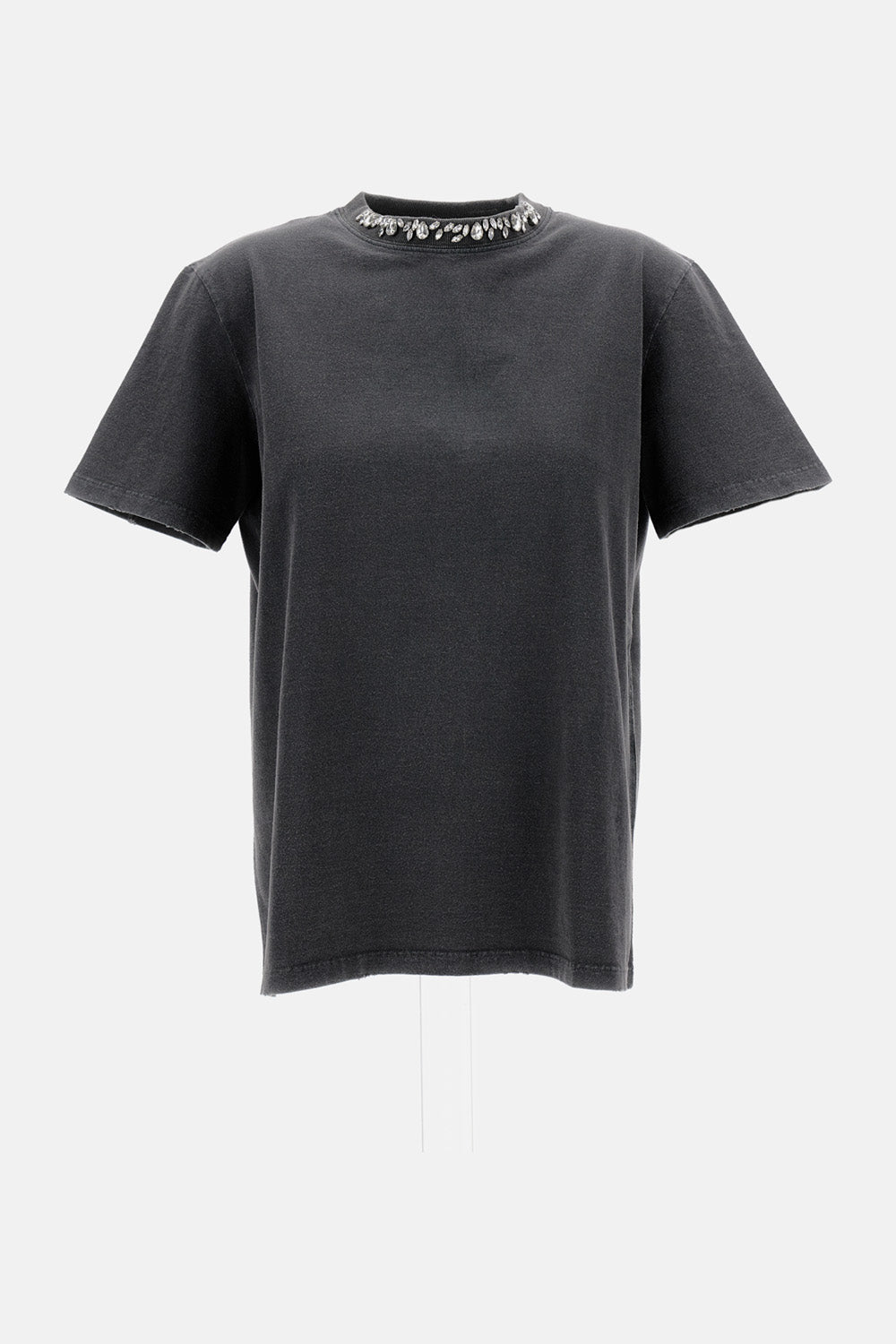 SHORT SLEEVES T-SHIRT WITH CRYSTALS