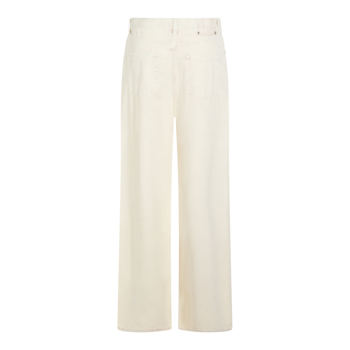 LIGHT YELLOW COTTON DENIM JEANS