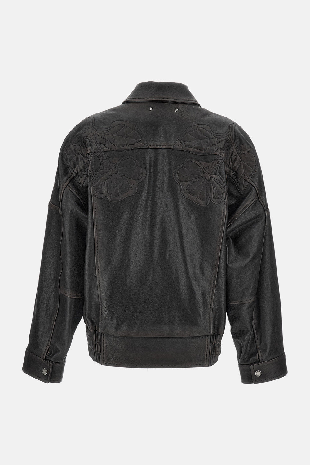 NAPPA LEATHER JACKET WITH EMBROIDERY