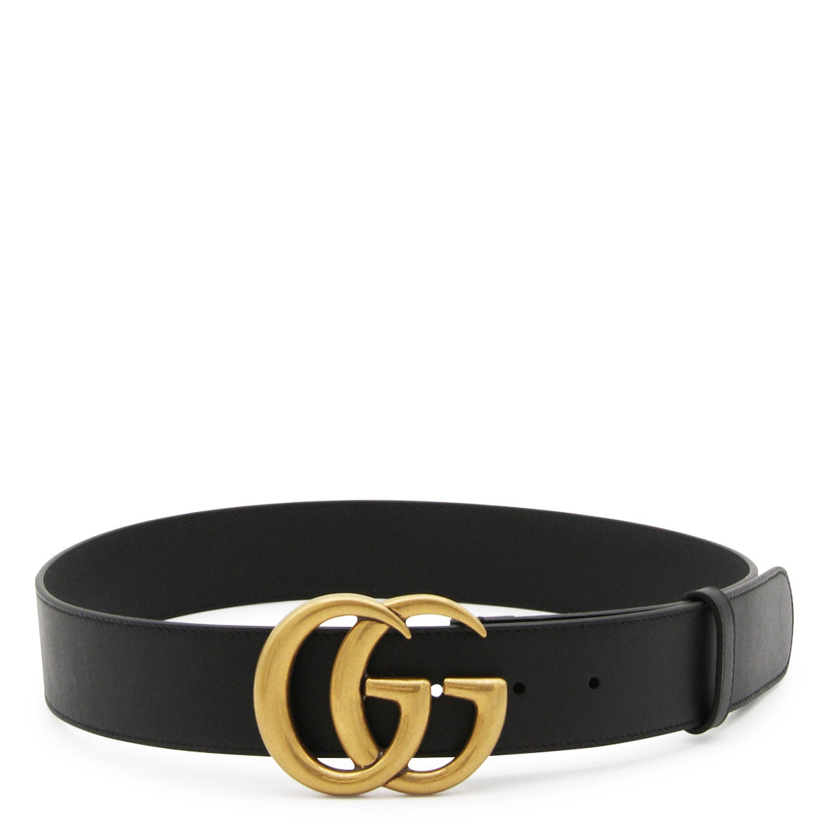 BLACK CALFSKIN LEATHER BELT