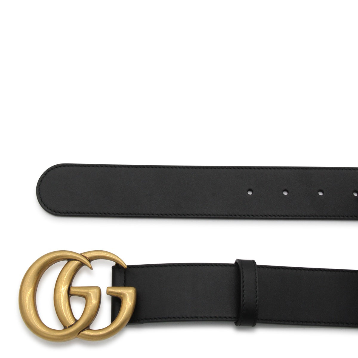 BLACK CALFSKIN LEATHER BELT