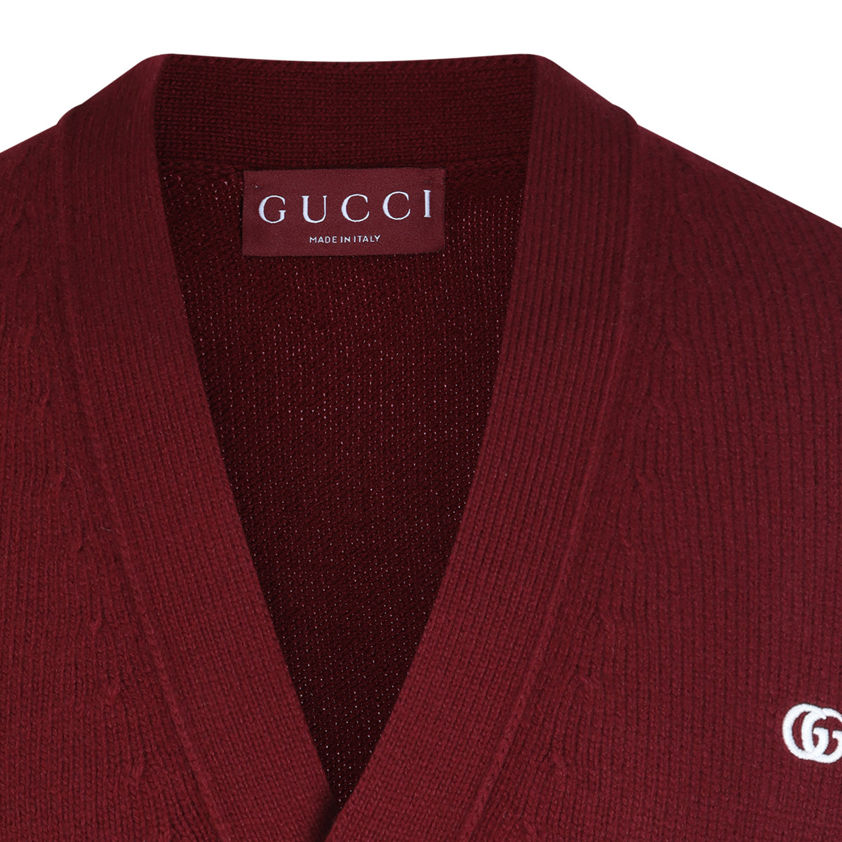 RED WOOL BLEND KNITWEAR