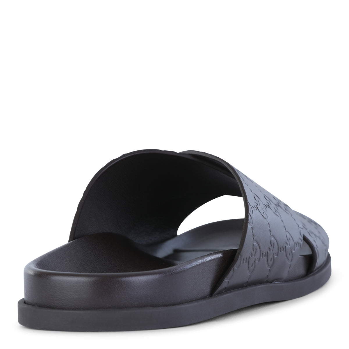 BLACK LEATHER FLATS