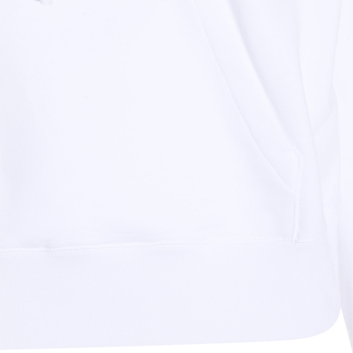 WHITE COTTON SWEATSHIRT