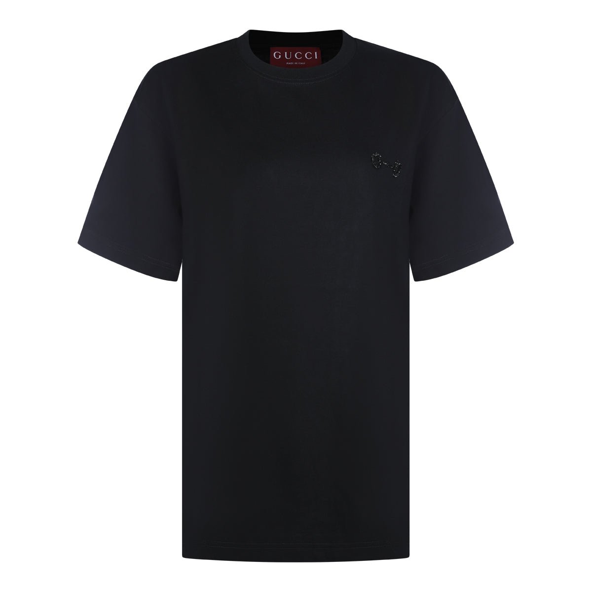 BLACK COTTON T-SHIRT