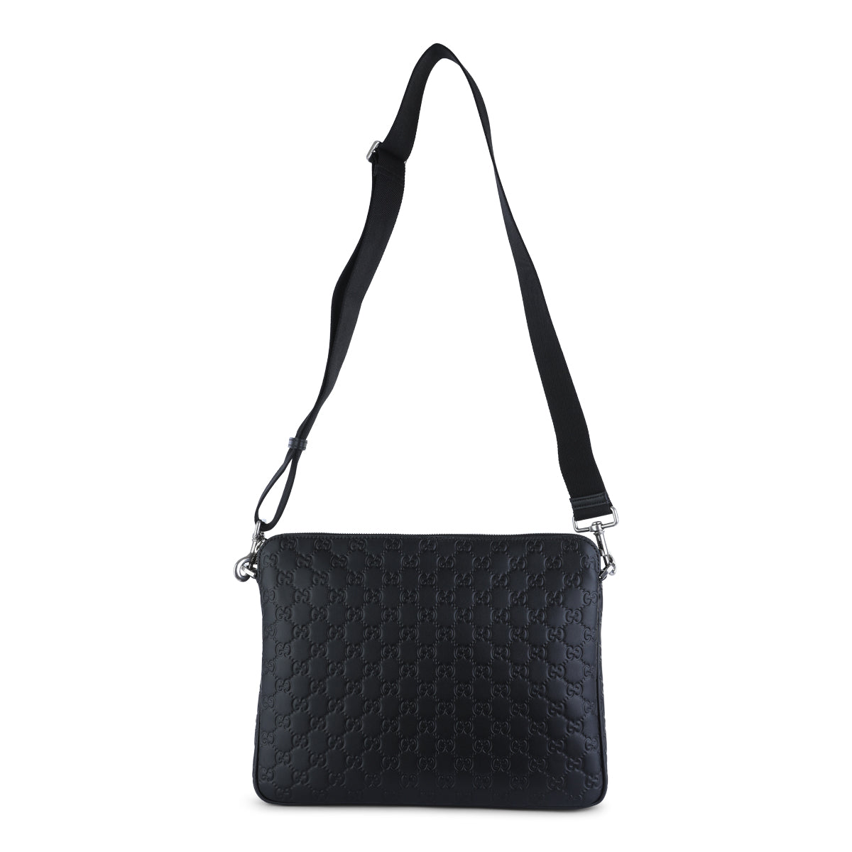 BLACK LEATHER POUCHE