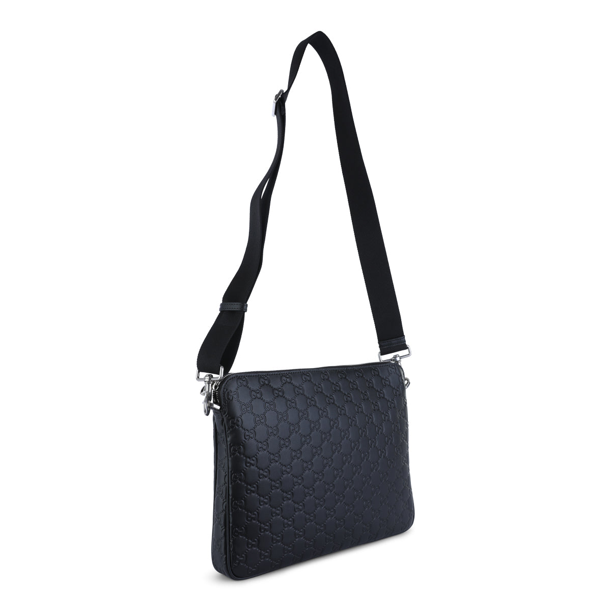 BLACK LEATHER POUCHE