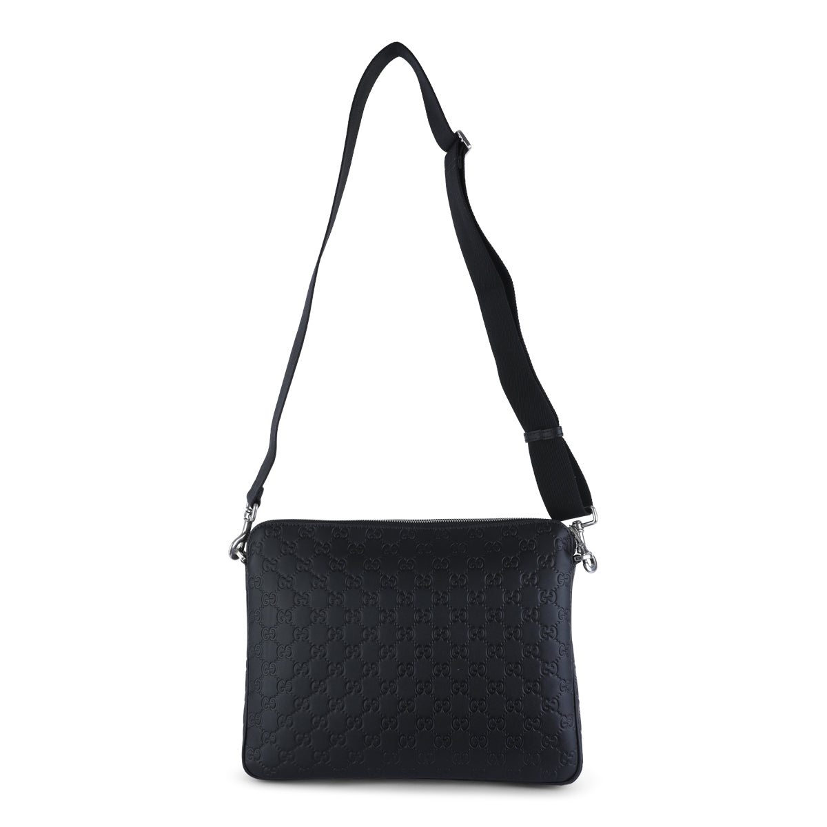 BLACK LEATHER POUCHE