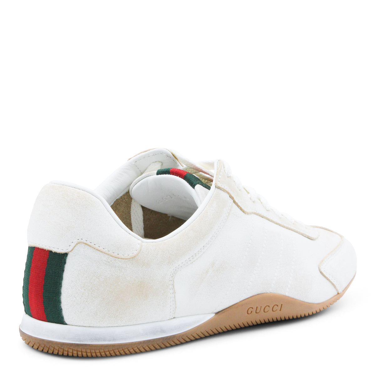 WHITE CALF SKIN SNEAKERS