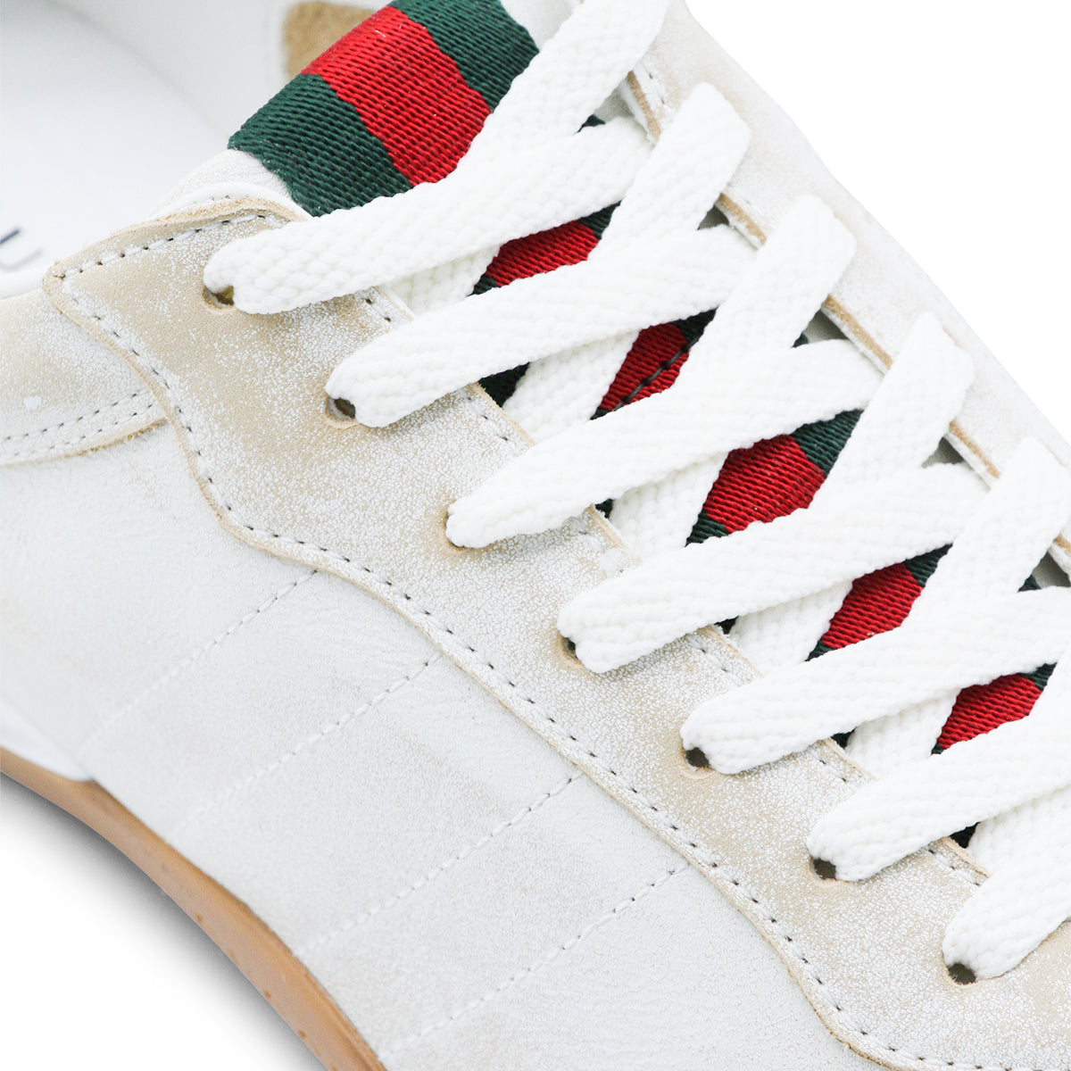 WHITE CALF SKIN SNEAKERS