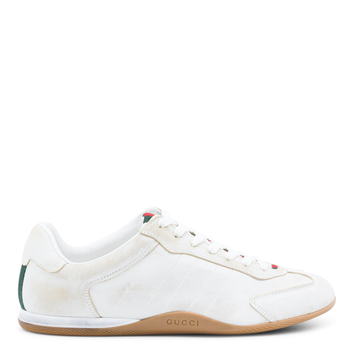 WHITE CALF SKIN SNEAKERS