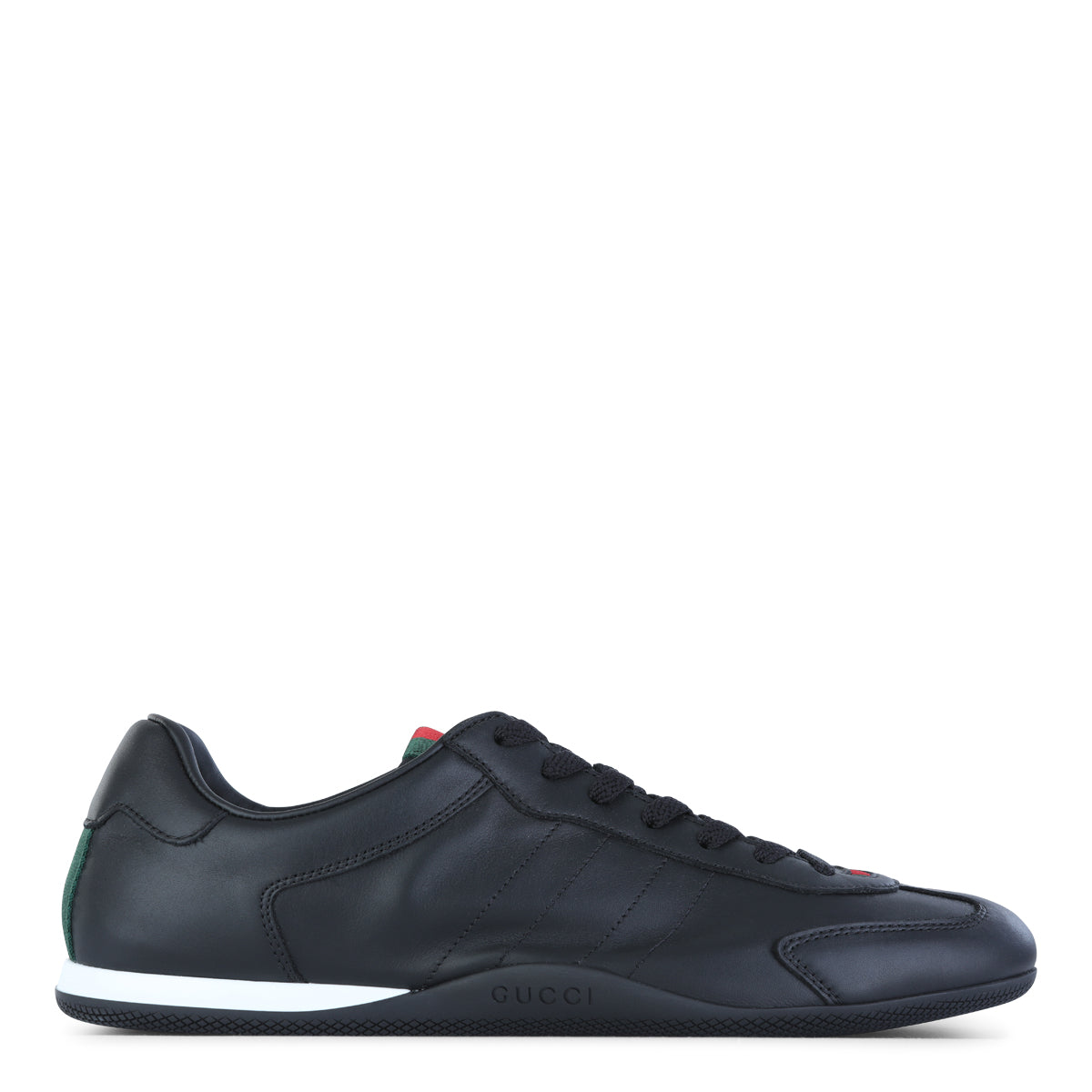 BLACK LEATHER SNEAKERS