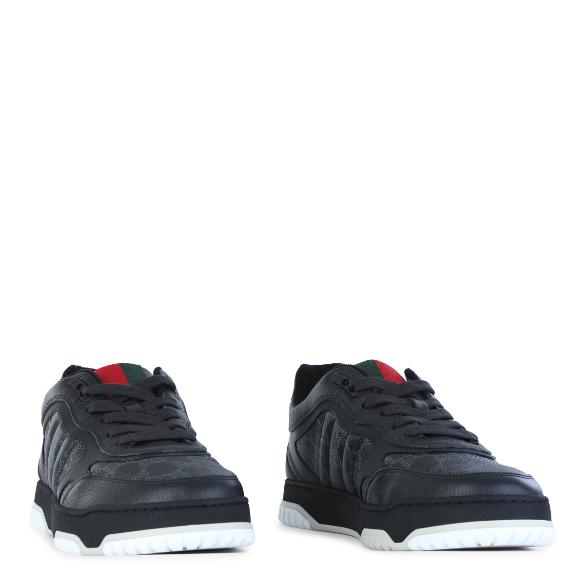 BLACK LEATHER SNEAKERS