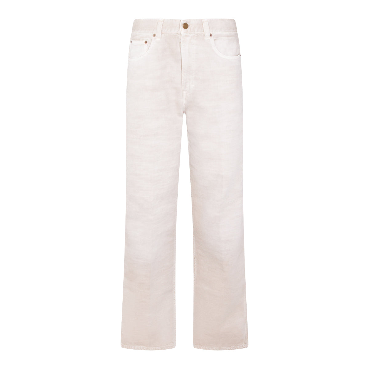 WHITE COTTON JEANS