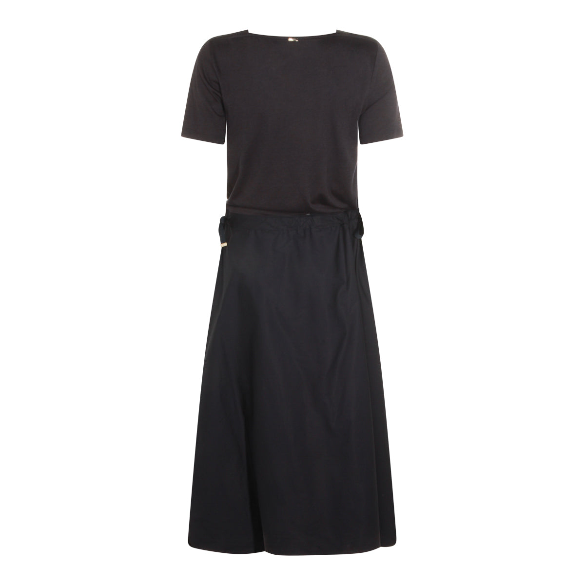 BLUE COTTON MIDI DRESS