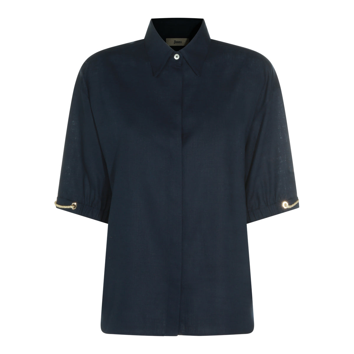 BLUE VISCOSE SHIRT