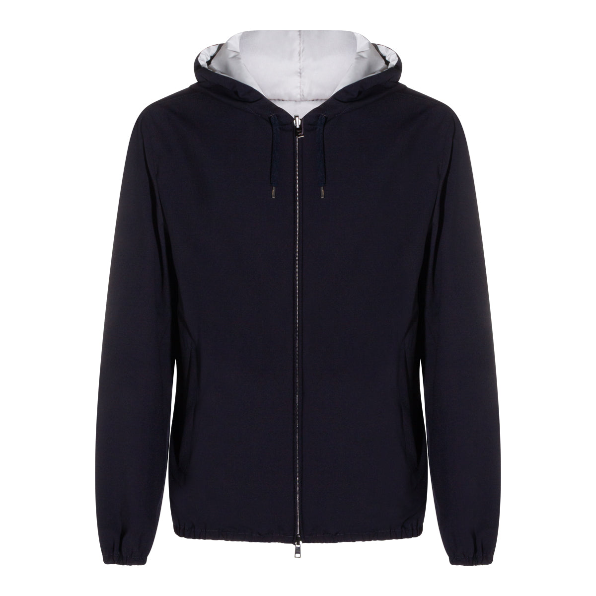 NAVY AND WHITE REVERSIBLE CASUAL JACKET