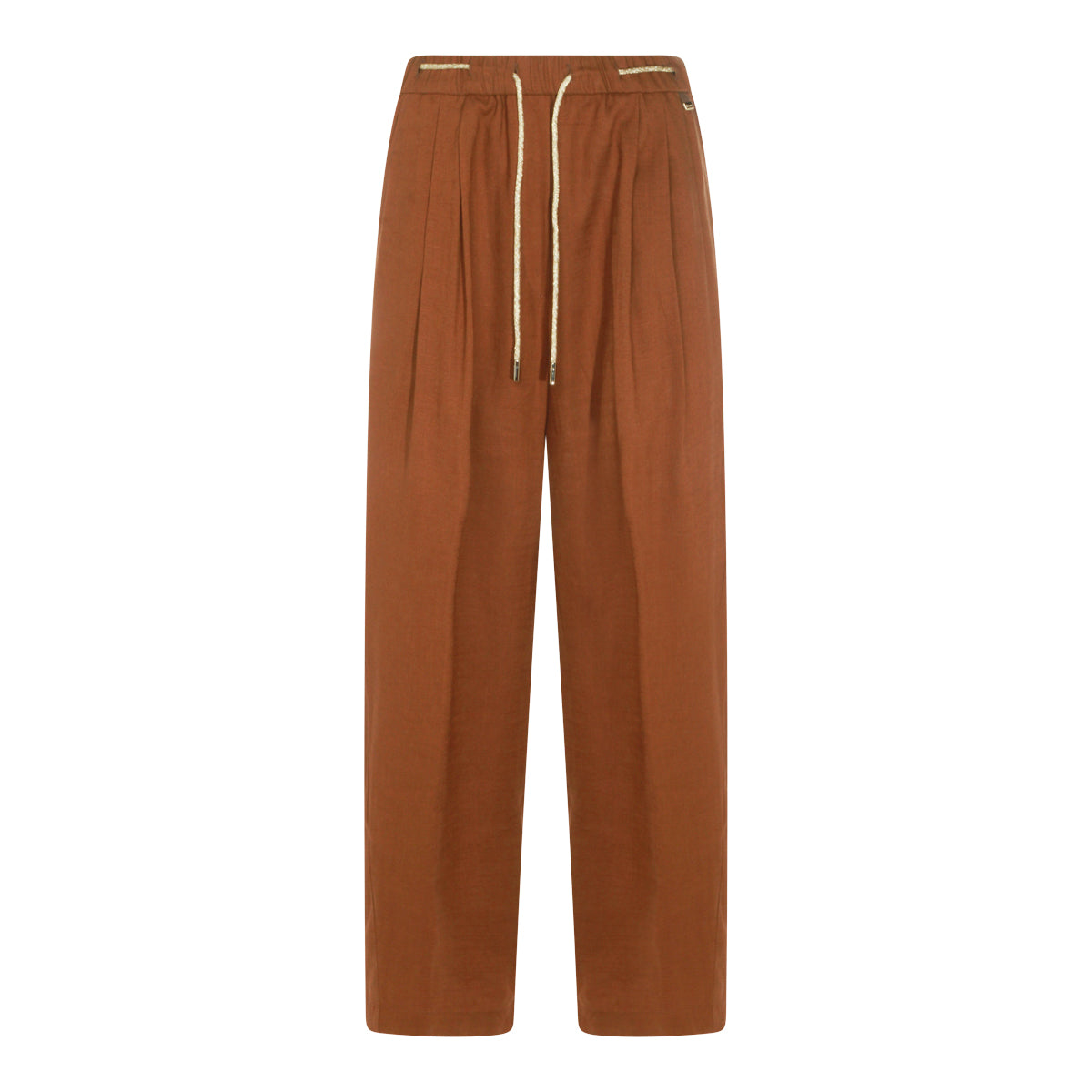 BROWN VISCOSE PANTS