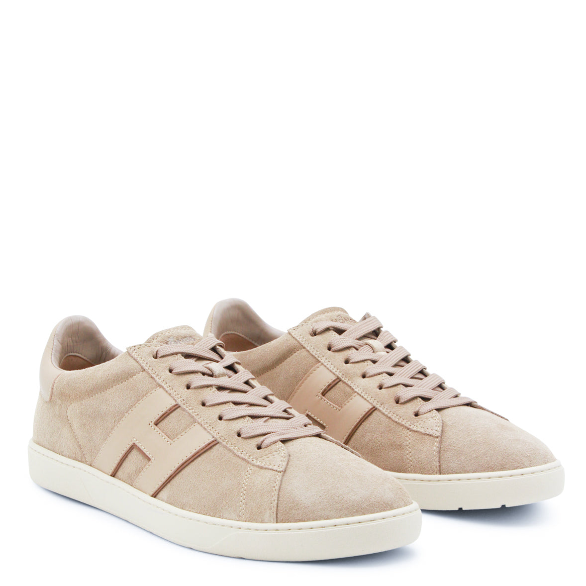 BEIGE LEATHER SNEAKERS