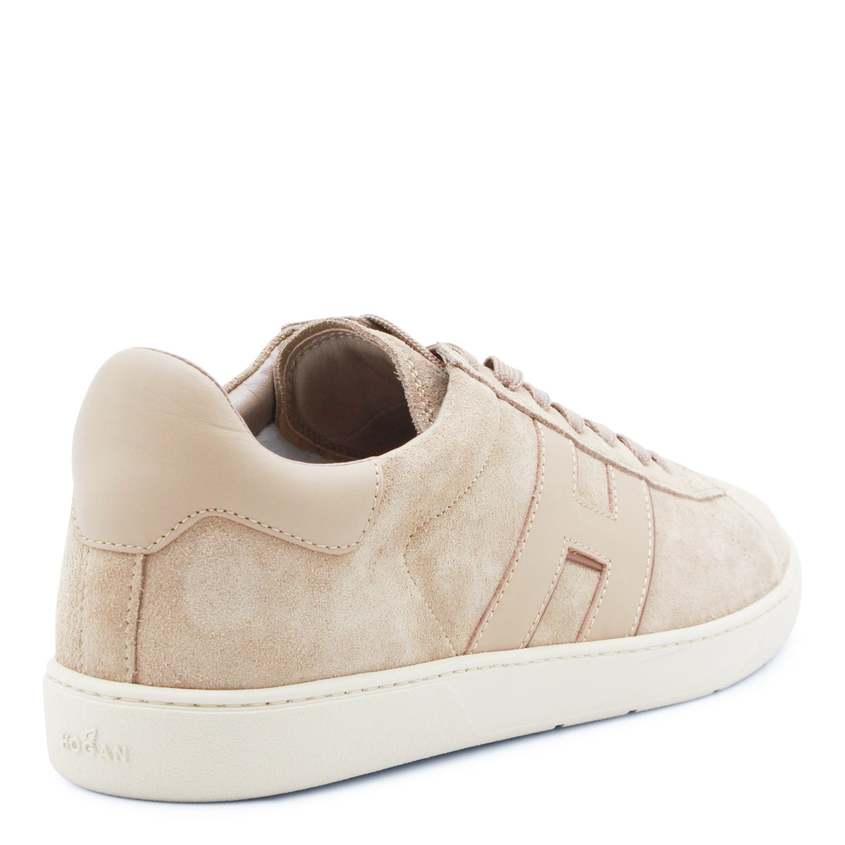 BEIGE LEATHER SNEAKERS
