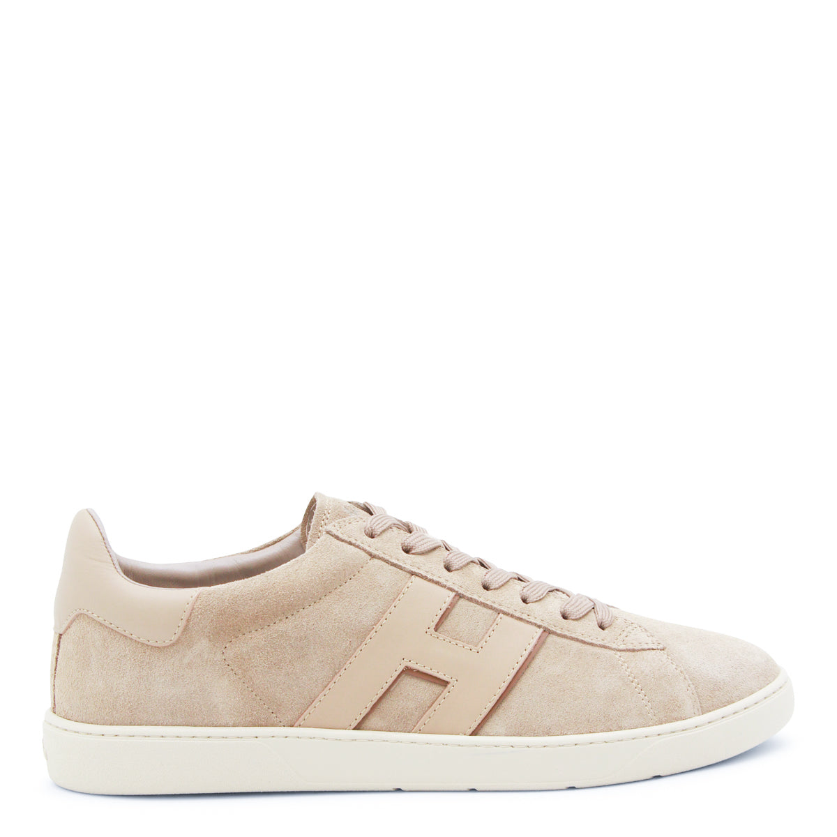 BEIGE LEATHER SNEAKERS