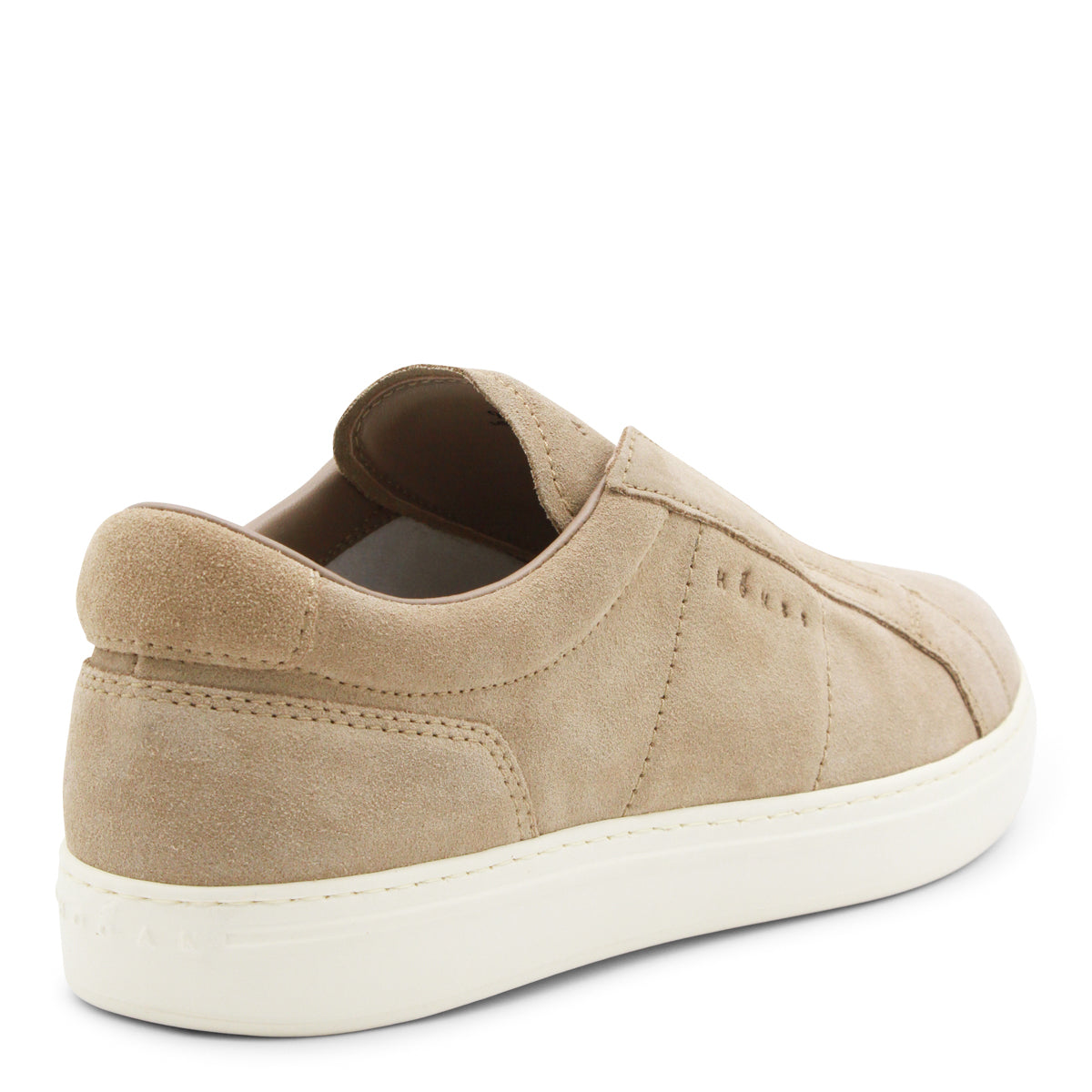 BEIGE SUEDE SLIP ON SNEAKERS