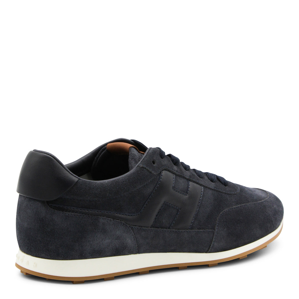 NAVY LEATHER SNEAKERS