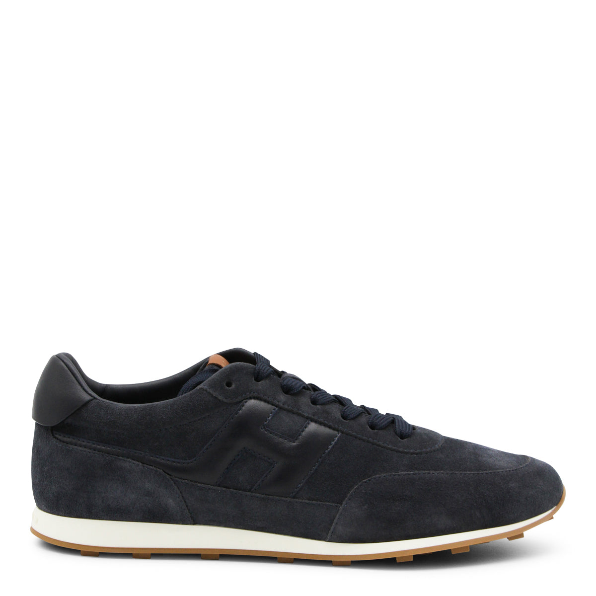 NAVY LEATHER SNEAKERS