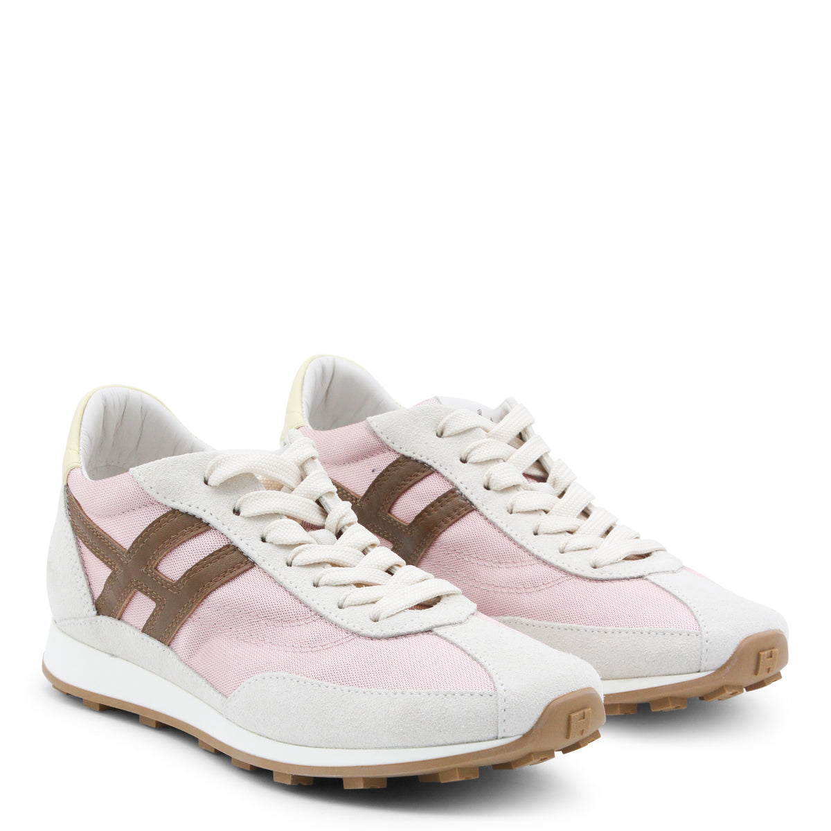 WHITE AND PINK SNEAKERS