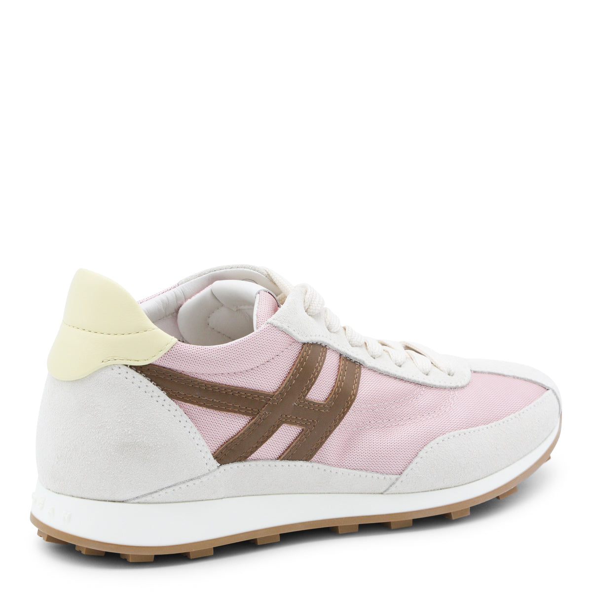 WHITE AND PINK SNEAKERS