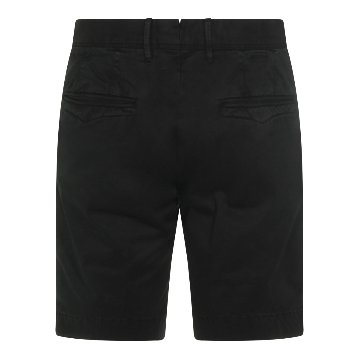 BLUE COTTON STRETCH SHORTS
