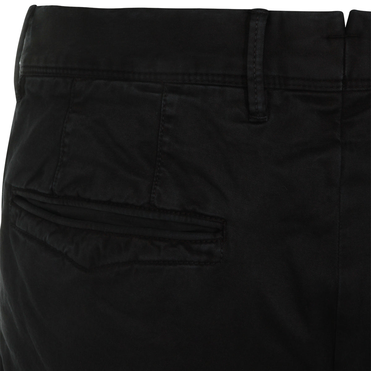 BLUE COTTON STRETCH SHORTS