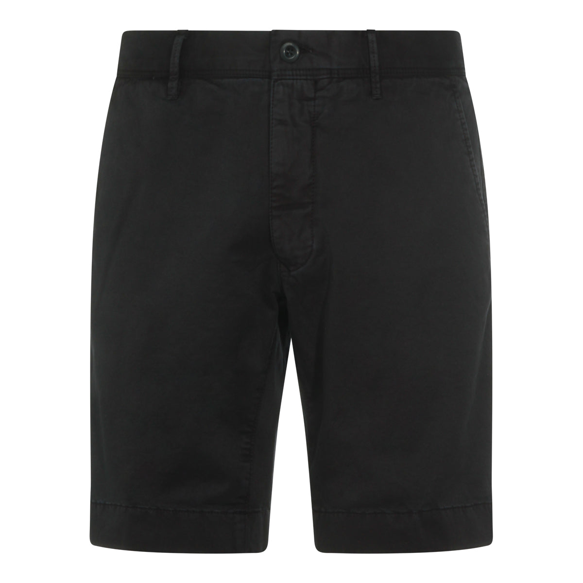 BLUE COTTON STRETCH SHORTS
