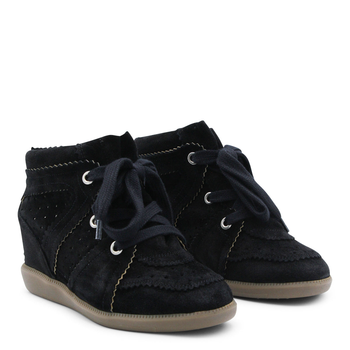 BLACK SUEDE BOBBY SNEAKERS
