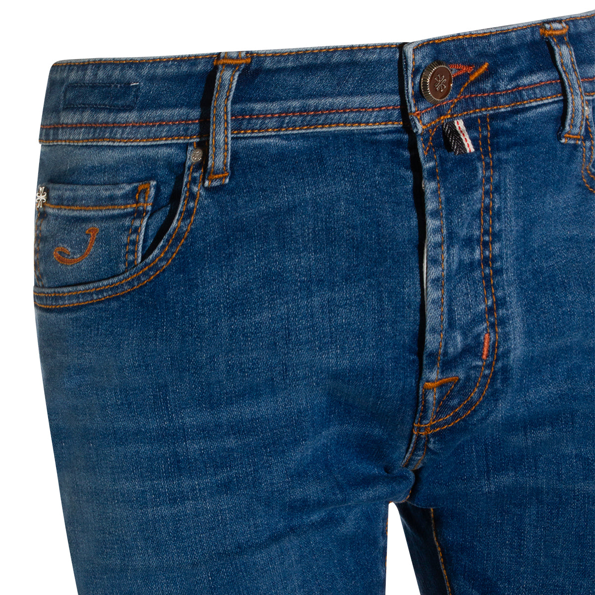 MEDIUM BLUE COTTON NICK JEANS