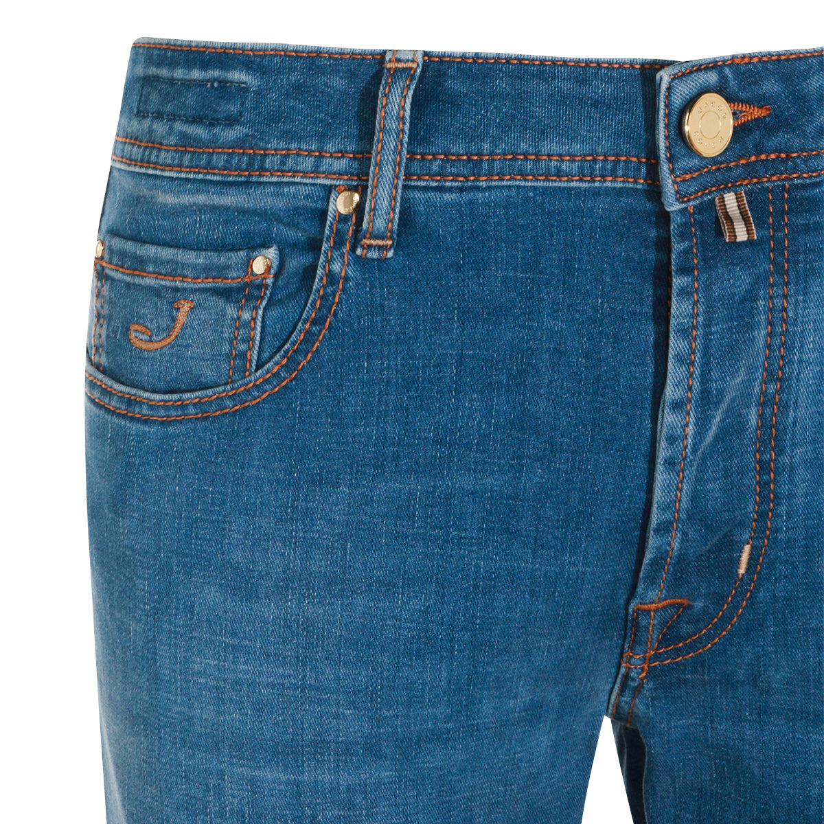 BLUE COTTON BARD JEANS