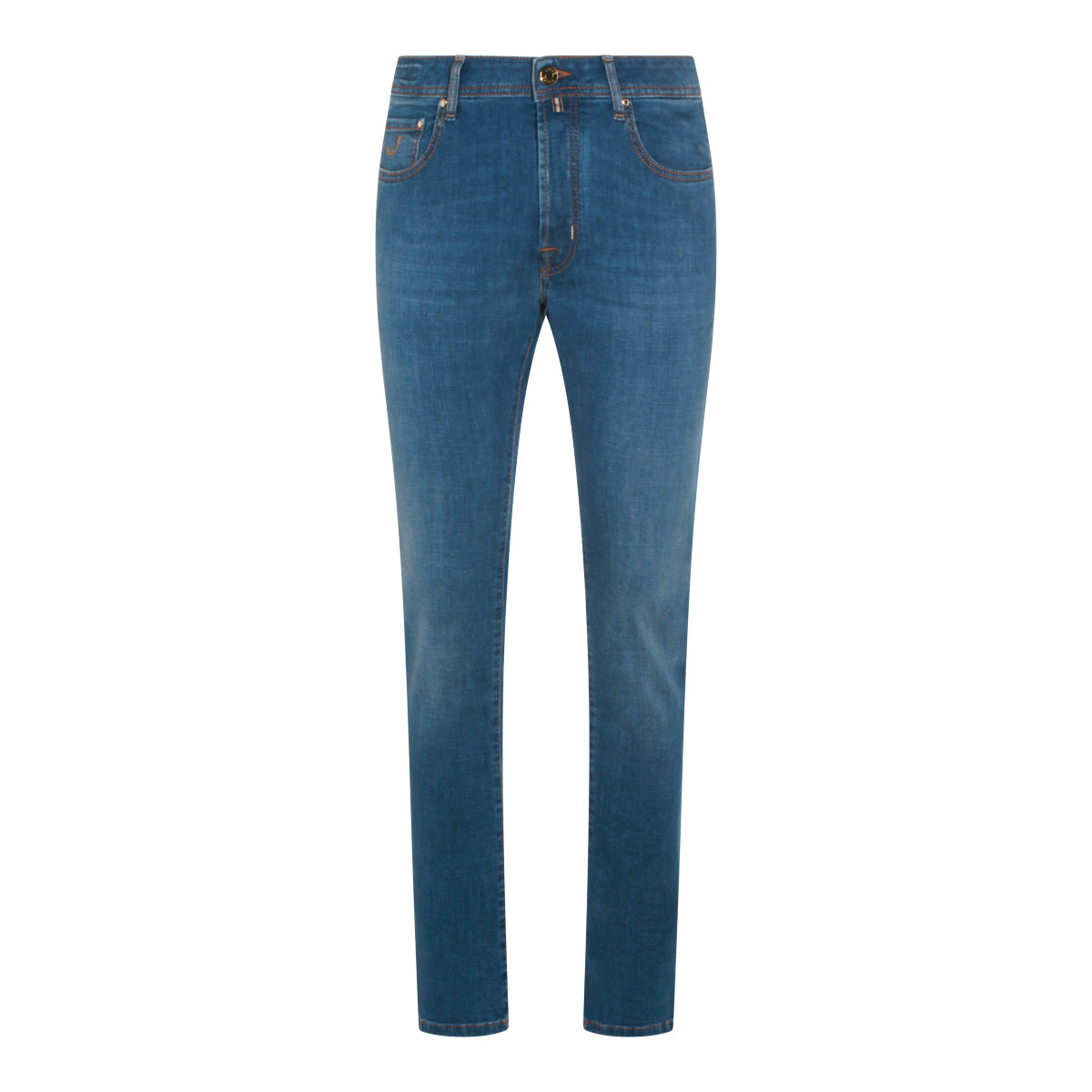 BLUE COTTON BARD JEANS