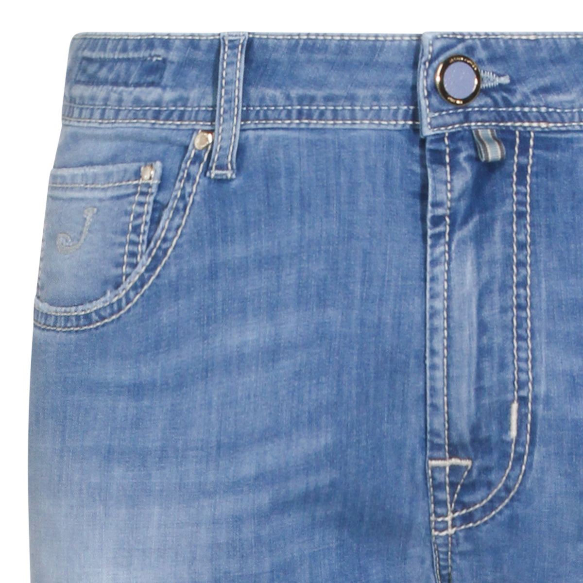 LIGHT BLUE DENIM BARD FAST JEANS