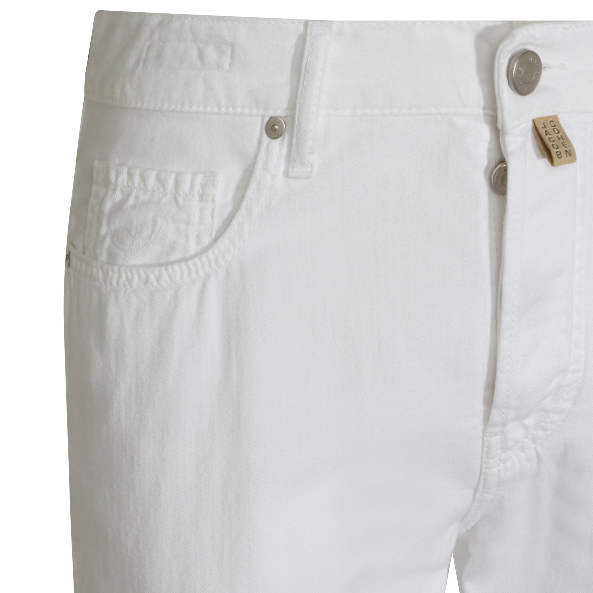 WHITE COTTON EDO JEANS
