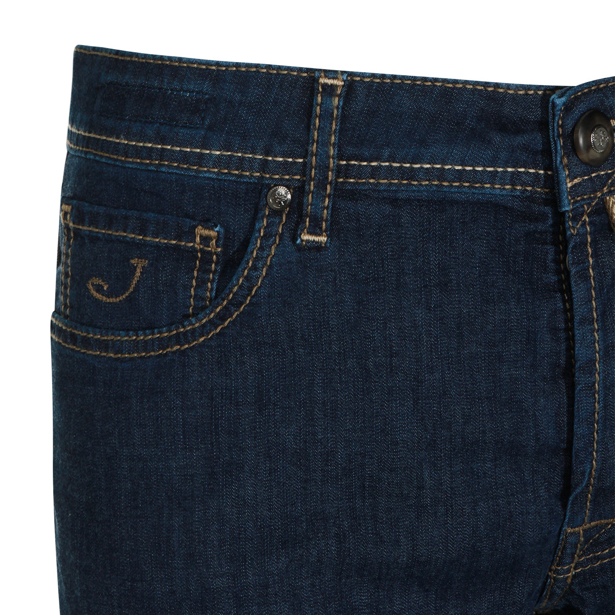 DARK BLUE BARD COTTON JEANS