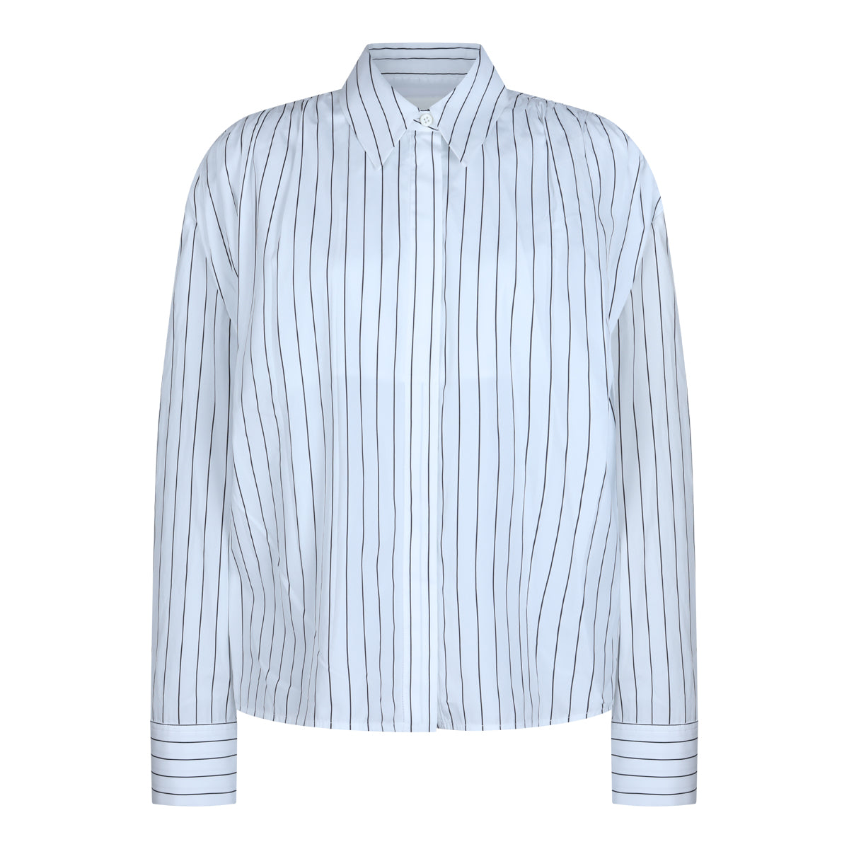 WHITE AND BLUE COTTON SHIRTS