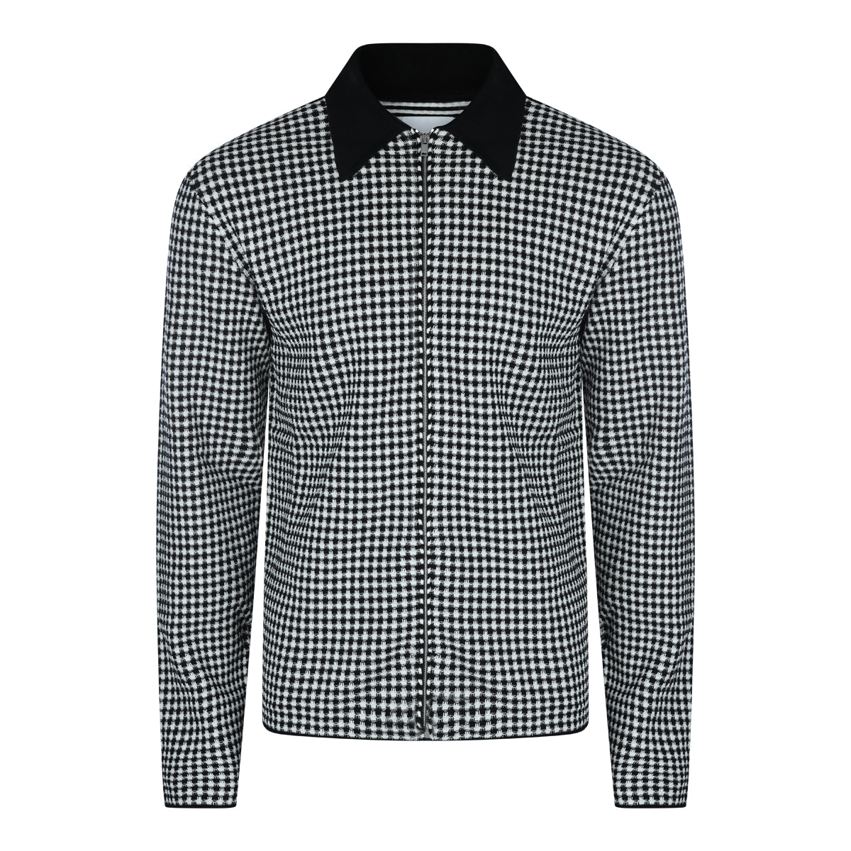WHITE AND BLACK COTTON SHIRT